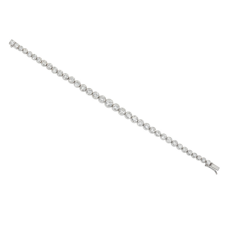 Art Deco tapered diamond line bracelet