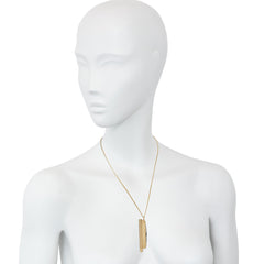Tiffany Retro gold basket weave pen and knife pendant