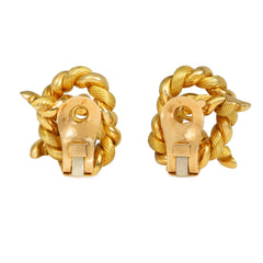 Hermès Paris nautical knot earrings