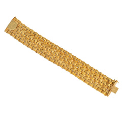 Bulgari three-row woven chain bracelet