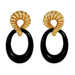 Tiffany & Co. interchangeable doorknocker earrings
