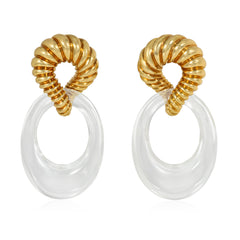 Tiffany & Co. interchangeable doorknocker earrings