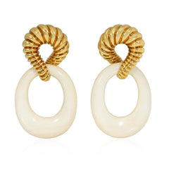 Tiffany & Co. interchangeable doorknocker earrings