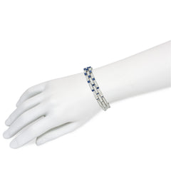 Marcus & Co. Art Deco diamond and sapphire "Escalier" bracelet
