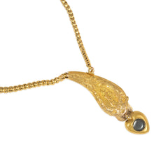 Antique gold and gemset snake necklace