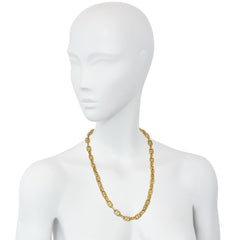 Hermès Paris Tressé chaine d'ancre long necklace