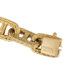 Hermès Paris Tressé chaine d'ancre long necklace