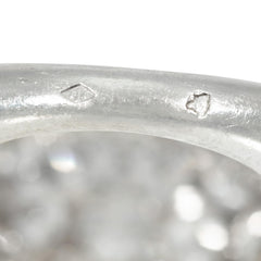 Important Van Cleef & Arpels diamond and platinum bombé cocktail ring