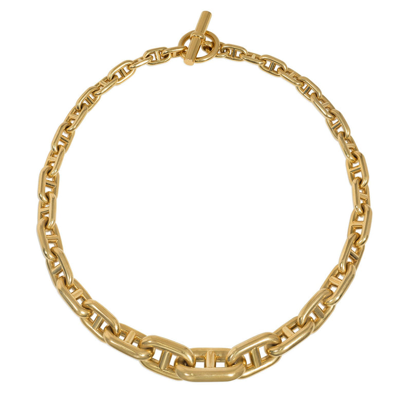 Hermès, Paris Gold Chaine D’ancre Nautical Necklace