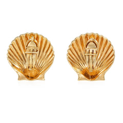 Cartier, Retro gold shell earrings