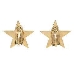 Retro gold star earrings