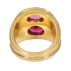 Bulgari, two-stone, two-toned tourmaline ring