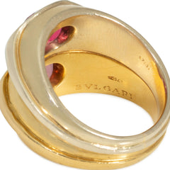 Bulgari, two-stone, two-toned tourmaline ring