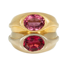 Bulgari, two-stone, two-toned tourmaline ring