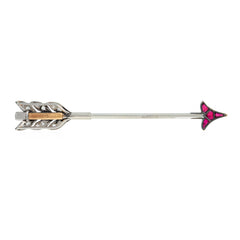 Cartier, Paris diamond and ruby arrow jabot brooch