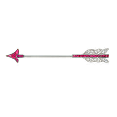 Cartier, Paris diamond and ruby arrow jabot brooch