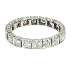 Art Deco flexible diamond band