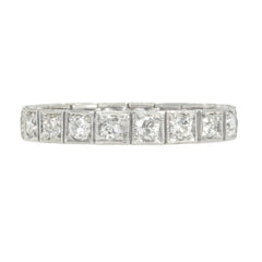 Art Deco flexible diamond band