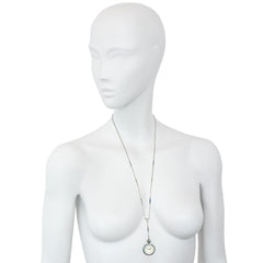 Tiffany & Co. blue enamel watch pendant necklace