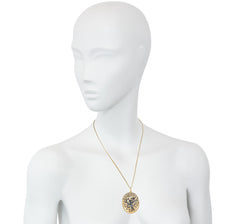 Antique sapphire and diamond bird pendant