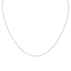 Italian rose-cut diamond chain necklace