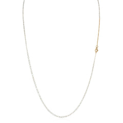 Italian rose-cut diamond chain necklace