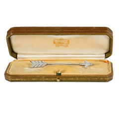 Cartier, Art Deco arrow jabot brooch