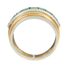 Tiffany Art Deco emerald, gold, and platinum ring