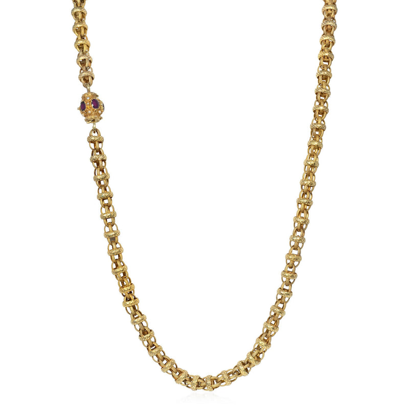 Antique oversized belcher link chain