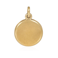 Antique gold circular locket charm