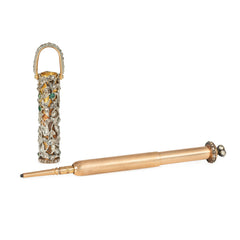Antique gold and diamond collapsible pencil