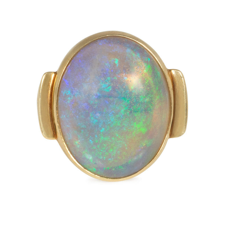 Arts & Crafts opal ring