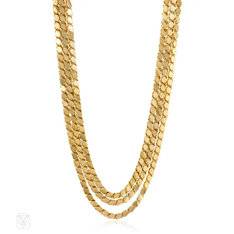 A Gold Paillete Longchain.