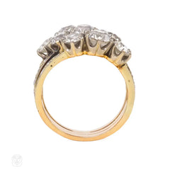 An antique diamond harem ring, France
