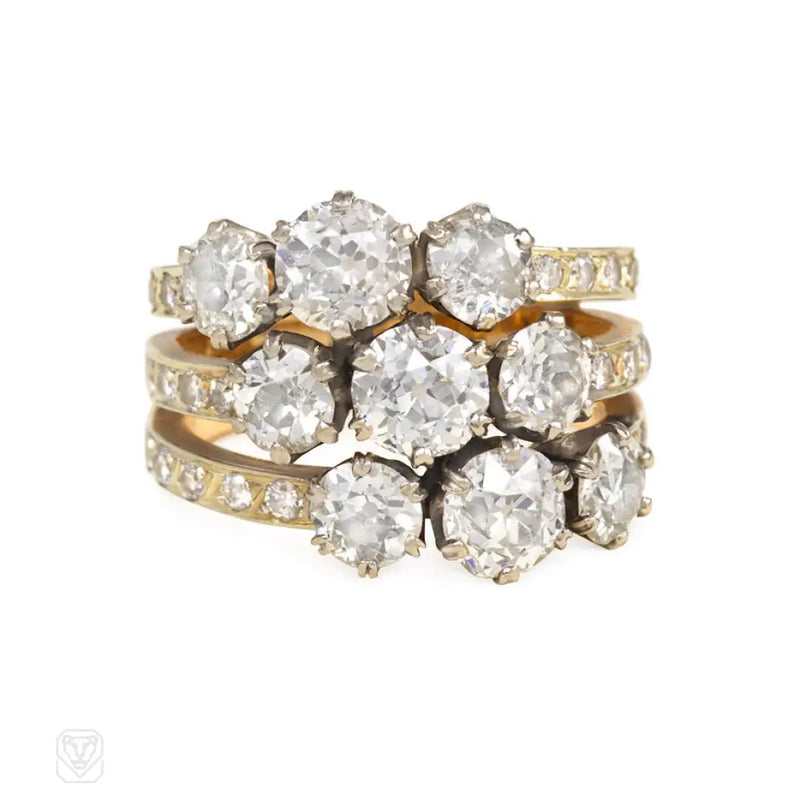 An Antique Diamond Harem Ring France