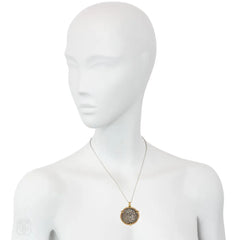 Ancient coin pendant