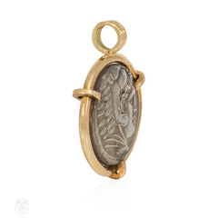 Ancient coin pendant