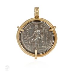 Ancient coin pendant
