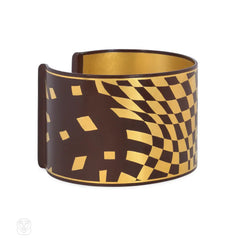 Angela Cummings for Tiffany & Co. damascene checkered cuff bracelet