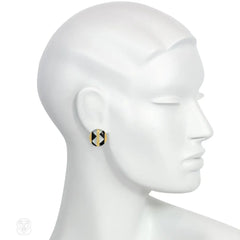 Angela Cummings, Tiffany and Co. inlaid geometric earrings