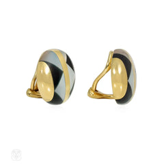 Angela Cummings, Tiffany and Co. inlaid geometric earrings