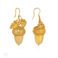 Antique acorn earrnings