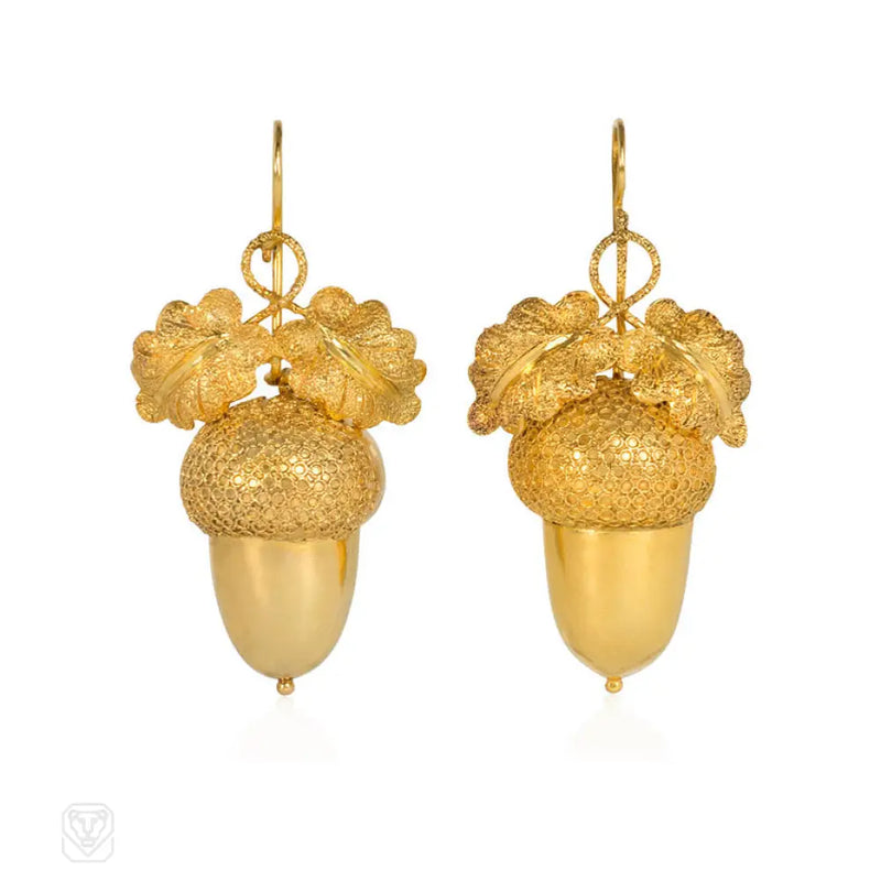 Antique Acorn Earrnings