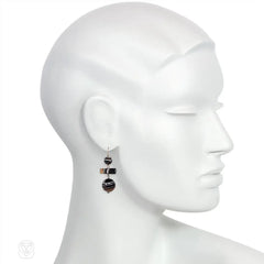 Antique agate earrings