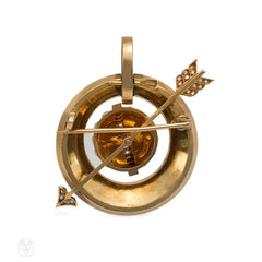 Antique arrow and target pendant/brooch, Mellerio