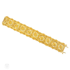 Antique Art Nouveau gold bracelet