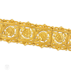Antique Art Nouveau gold bracelet