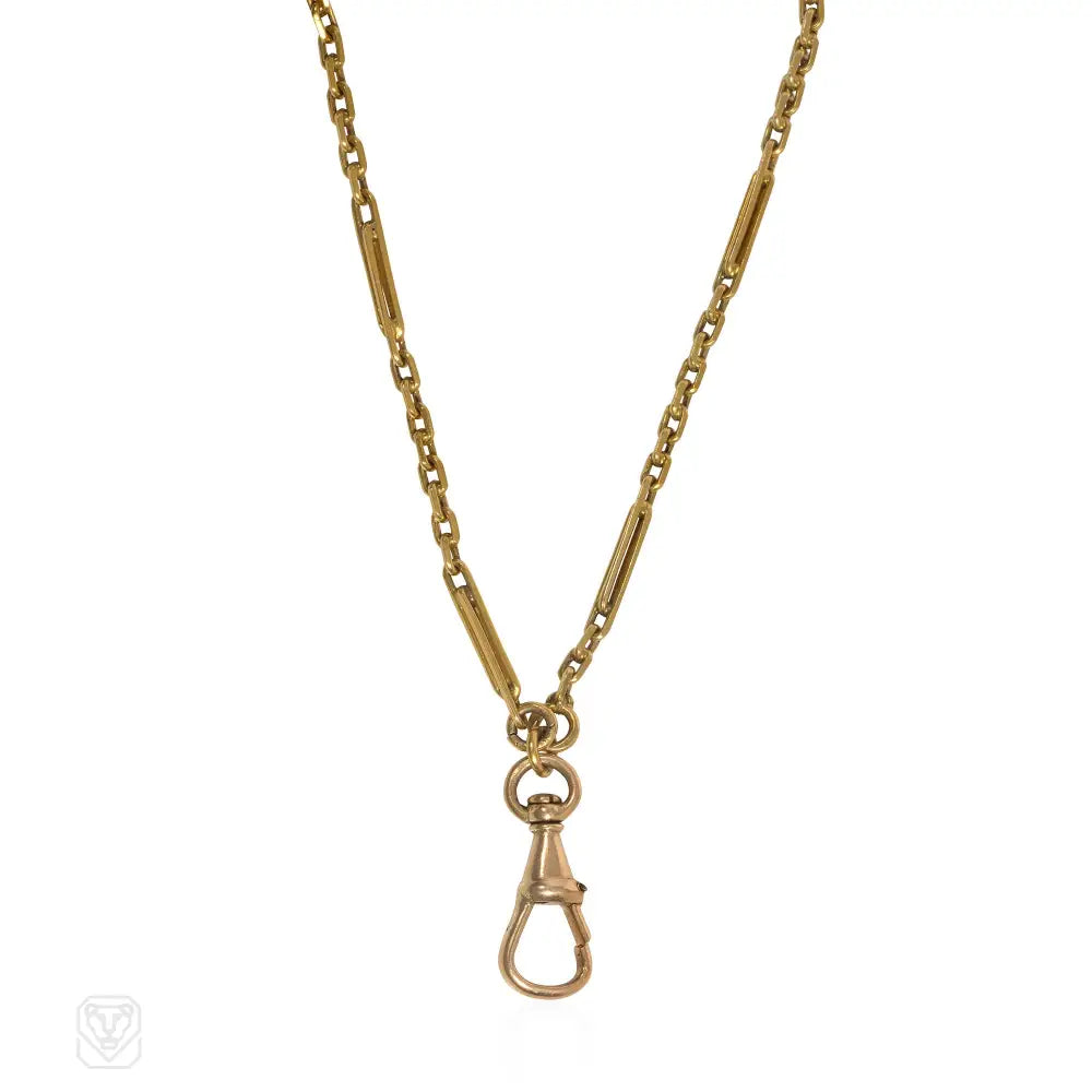 Antique Austro-Hungarian gold baton link chain – Kentshire