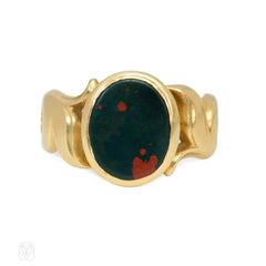 Antique bloodstone ring