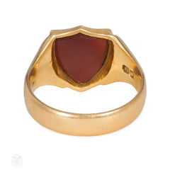 Antique carnelian signet ring